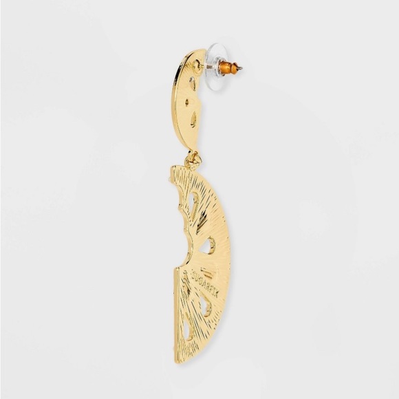 Sugarfix Baublebar Watermelon Need For Seed Earrings Goldtone Statement Pearl - Picture 2 of 10